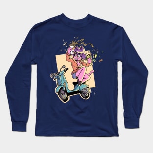 Penny on a Scooter Long Sleeve T-Shirt